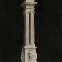 Maqueta del monumento a la Inmaculada, obra de Lorenzo Coullaut Valera. Positivo fotográfico. 1918. ©ICAS-SAHP, Archivo Municipal de Sevilla, CA. 514