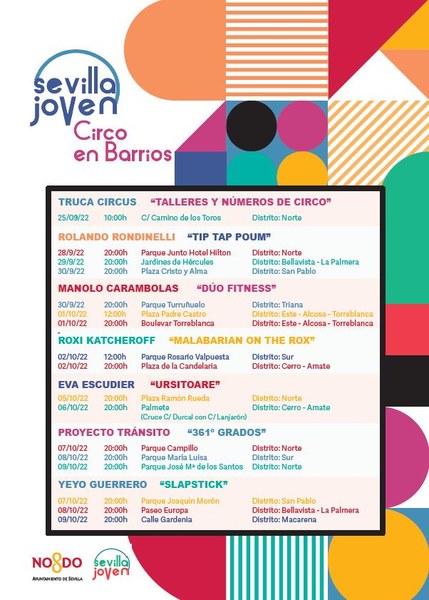 Cartel Circo en los Barrios