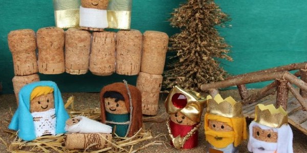 BELÉN CON MATERIAL RECICLADO