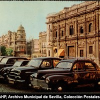 Edificio del Ayuntamiento en Plaza de San Francisco © ICAS-SAHP, Archivo Municipal de Sevilla, Colección Postales, 210