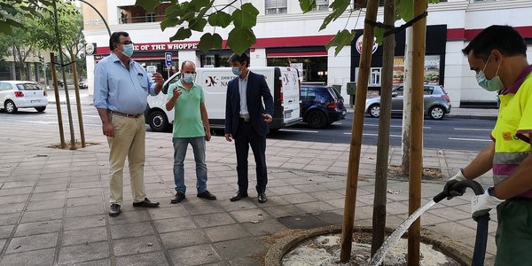 El Ayuntamiento ejecuta un refuerzo de riego en verano y otoño para las nuevas plantaciones de árboles de las dos últimas campañas con una inversión de 81.000 euros