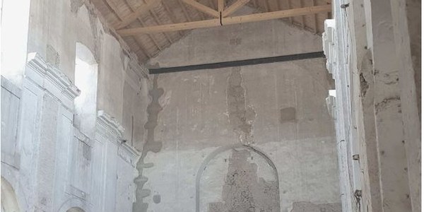 La Gerencia de Urbanismo aprueba contratar los trabajos para recuperar las pinturas del siglo XVIII halladas en la antigua iglesia de San Laureano