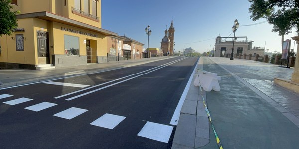 El Ayuntamiento repavimenta el tramo desde el Altozano hasta San Pablo y reasfalta el Puente de Triana diez años después de la última intervención