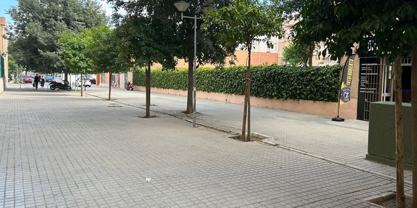 El Gobierno municipal reurbanizará la zona peatonal de la calle Taegu en Sevilla Este, atendiendo a las demandas vecinales