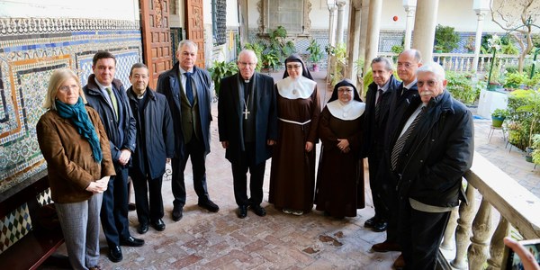 El alcalde Sanz anuncia nuevas convocatorias de ayudas para la rehabilitación de conventos e iglesias en su visita a Santa Inés