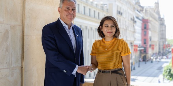 El alcalde Sanz recibe a la ministra de Relaciones Exteriores de Colombia y destaca los avances en el futuro hermanamiento de Sevilla con Barranquilla
