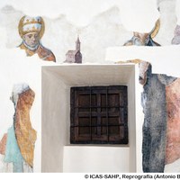 26. Dos santos vinculados al franciscanismo. Pinturas al fresco en la ropería. Siglo XVIII. ©ICAS-SAHP, Reprografía (Antonio Brenes)