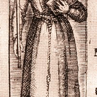 Fray Luis Sotelo, grabado en la edición alemana del libro de Scipion Amati, publicada en Ingolstadt en 1617. Hijo del veinticuatro Diego Caballero de Cabrera, pertenecía a una notable familia sevillana con fuertes vinculaciones con el comercio y la gobernación de las Indias. ©Biblioteca Nacional (Madrid).