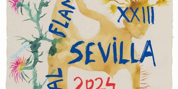 El alcalde de Sevilla presenta el cartel de Miquel Barceló para la Bienal de Flamenco