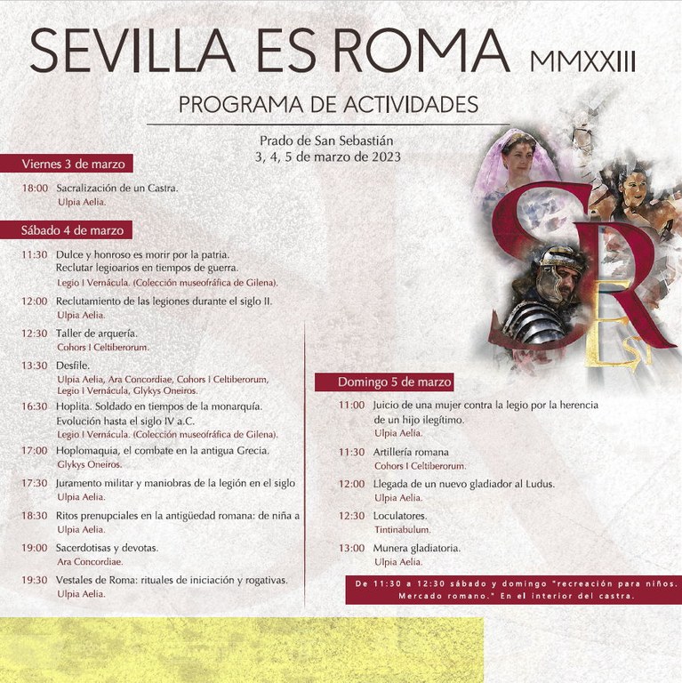 Sevilla es Roma - Programa de actividades