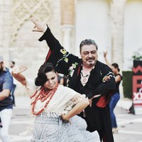 Archivo Fotográfico Bienal de Flamenco © Fotógrafa: Claudia Ruiz Caro / Pregón - Flashmob 2020